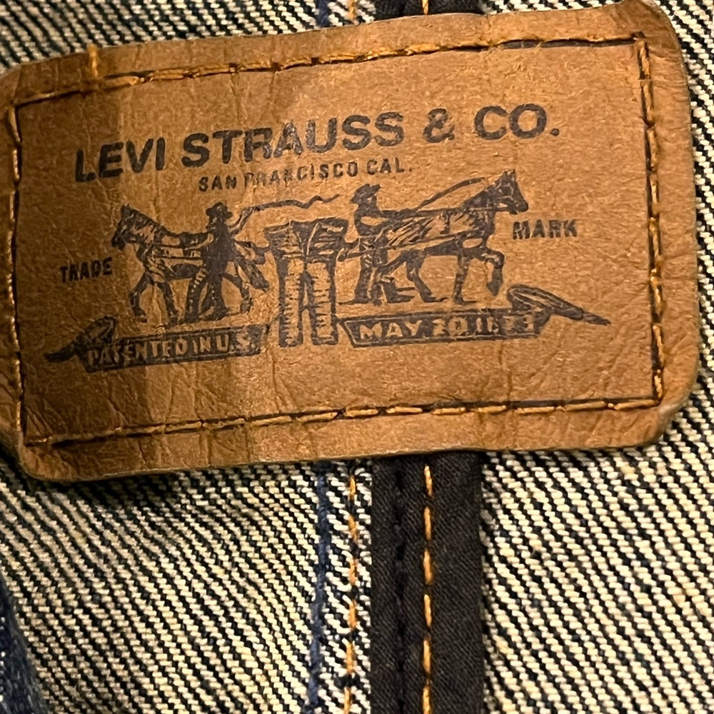 Levi's Y2K Fitted Denim Blazer size L - Picture 4 of 9